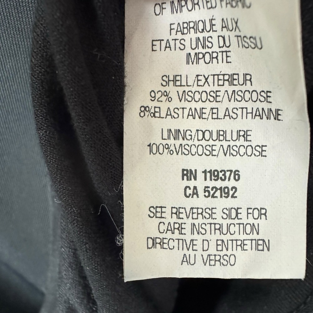 HELMUT LANG Faint Black Sleeveless Midi Dress Sz M - Picture 8 of 10